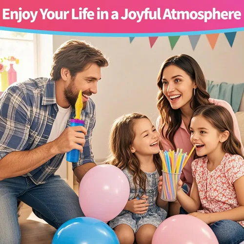 Vista 6 de Hand Balloon Pump, Dual Action Two-Way Inflator, Manual Air Blower for Balloons