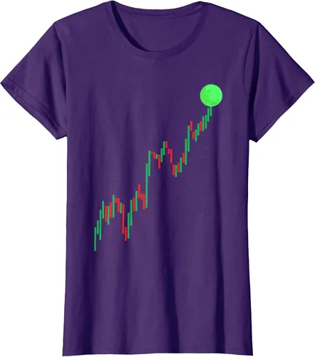 Vista 63 de Cute Stock Trading Design for Men Women Stock Market Trader T-Shirt Asphalt Grey
