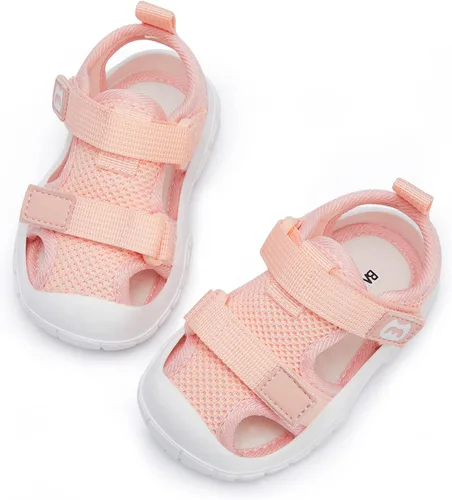 Vista 3 de BMCiTYBM Sandalias de verano con punta cerrada para bebé, niño, niña, zapatos ligeros, antideslizantes, para primeros pasos, 6, 9, 12, 18, 24 meses