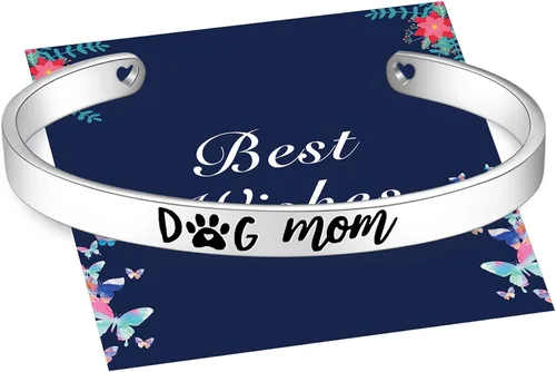 Vista 7 de Veeshy Pulseras de puño de mamá osa con cachorros para mujeres