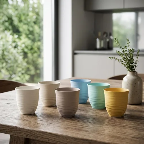 Vista 3 de Guzzini 17950352 Guccini S - Vaso de 6 piezas, surtido Tierra