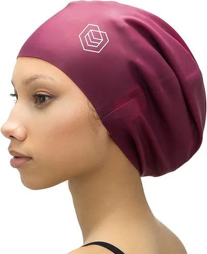 Vista 7 de SOUL CAP – Gorra de natación grande para cabello largo – diseñada para cabello largo, rastas, cabello ondulado, extensiones de cabello, trenzas