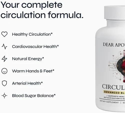 Vista 2 de Circulation+ Fórmula avanzada – Complejo botánico de hierbas con jengibre de cayena – Mezcla de bienestar tradicional con vitaminas minerales