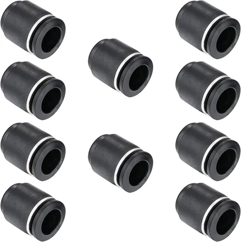 Vista 8 de 10PCS Tubo de 1/2 pulgada OD Tapón neumático Tapón, PPF-1/2 Plástico Push-in Connect Fitting