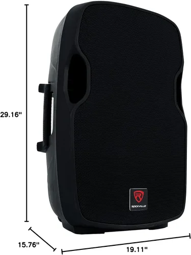 Vista 10 de Rockville BPA15 15 "Profesional Powered Active 800w DJ PA Altavoz w Bluetooth Bundle Best Cover 15" acolchado Slip Cover