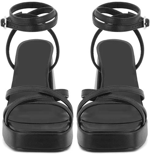 Vista 3 de SOVANYOU Tacones altos con tiras para mujer, vestido de moda, zapatos de boda, sandalias de tacón