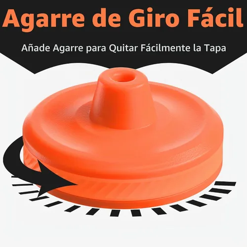 Vista 5 de Jmoe USA Tapa mejorada para botella de agua Gatorade Se adapta a versiones exprimibles de 32 onzas y 30 onzas Válvula de flujo más rápido
