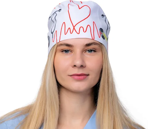 Vista 85 de Print Scrub Caps - Sombrero perfecto para enfermeras, médicos y EMTs..