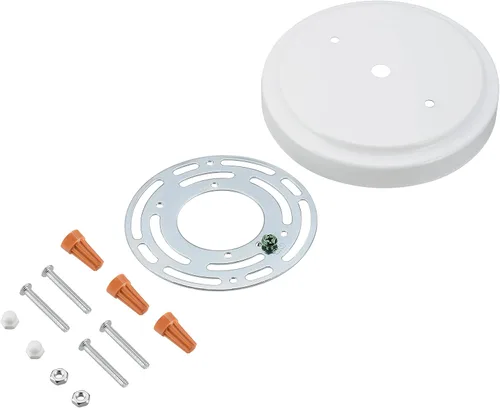 Vista 19 de Aspen Creative 21508-11 - Kit de lámpara de araña de transición y toldo con bucle para cuello, bronce aceitado, diámetro de 5-1/2 pulgadas, orificio