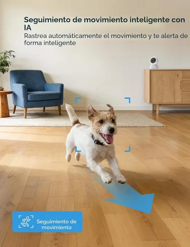 Vista 9 de GNCC Cámaras para seguridad en el hogar 5Ghz WiFi Cámara interior con 360 ° Blanco