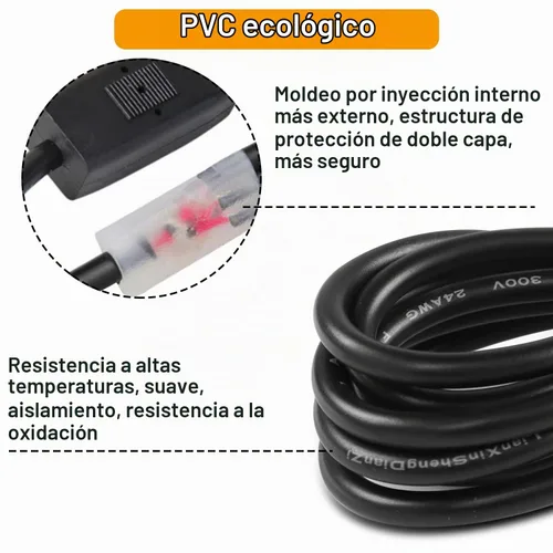 Vista 5 de 2 cables de alimentación USB a DC5521 de 5 V USB a DC5521 cable de carga divisor en Y, cable de carga de 5 V 2.5 A USB A macho a doble CC de 0.217 x
