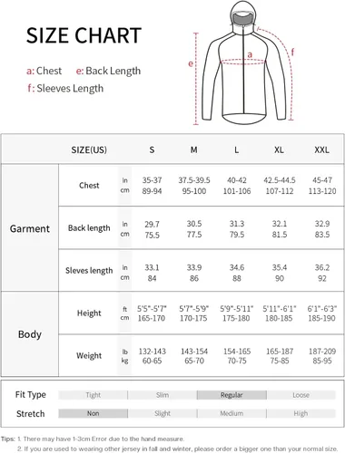 Vista 7 de BERGRISAR Chaqueta de lluvia de ciclismo para hombre, impermeable, rompevientos, chaqueta de bicicleta, capucha para correr, abrigo de lluvia