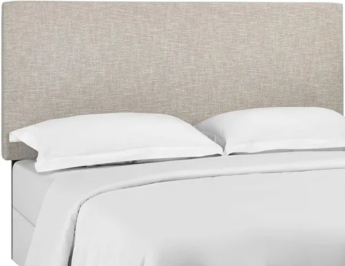 Vista 9 de Modway Taylor Full/Queen Cabecero Tapizado de Tela de Lino, Beige