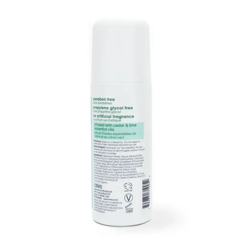 Vista 4 de Lafe's Desodorante natural Desodorante natural roll-on sin aluminio de 3 onzas Cedro y lima Paquete de 2