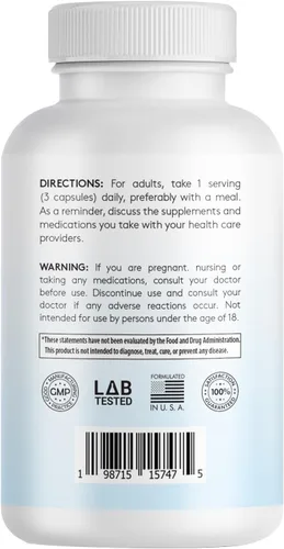 Vista 2 de Infusiones Máxima Fuerza Pure SAM-e 1200mg 90 Cápsulas Vegetales (S-adensoil-metionina)