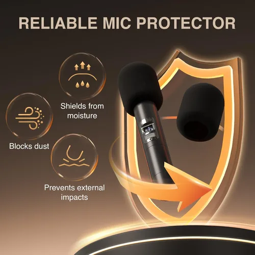 Vista 8 de Phenyx Pro Sistema de micrófono inalámbrico inalámbrico UHF de 8 canales PTU-4000-8H Bundle con cubierta de micrófono de espuma PTA-WDS5