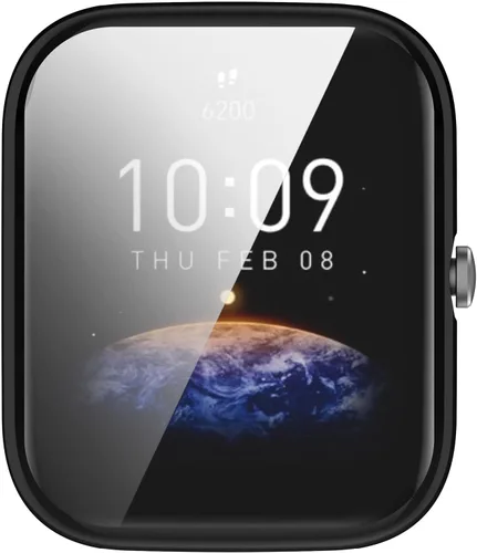Vista 5 de Funda protectora de pantalla compatible con Amazfit Bip 3 Pro, accesorios para reloj inteligente, protección completa contra arañazos, TPU suave
