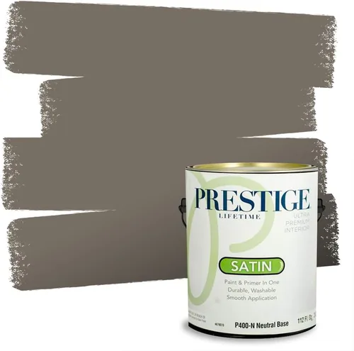 Vista 23 de PRESTIGE Paints - Pintura interior e imprimación en uno, 1 galón, cáscara de huevo, pimienta envejecida