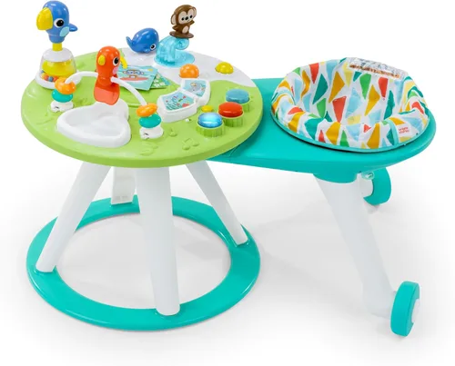 Vista 9 de Bright Starts Around We Go 2-in-1 Walk-Around Baby Activity Center & Table, Playful Paradise, Age 6 Months and up