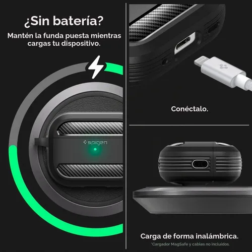 Vista 5 de Spigen Funda resistente diseñada para AirPods Pro 2 (2022/2023)