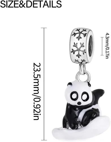 Vista 52 de KUNSIR Los abalorios se adaptan a pulseras Pandora para mujer, plata de ley 925, cuentas colgantes de joyería para niñas, dijes de feliz cumpleaños