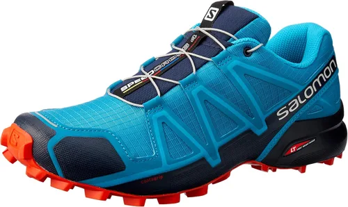 Vista 12 de Salomon Zapatillas de trail running Speedcross 4 para hombre Azul Yonder Negro Lava Naranja