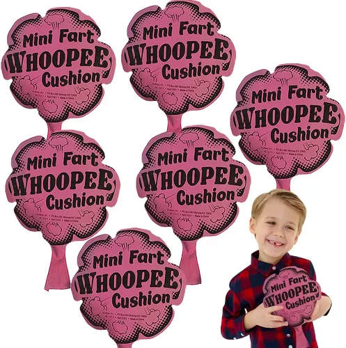 Vista 7 de ArtCreativity Juego de 12 cojines Whoopee para niños, divertidos cojines Whoopee que hacen ruido, juguete de broma de pedo, regalo novedoso de broma
