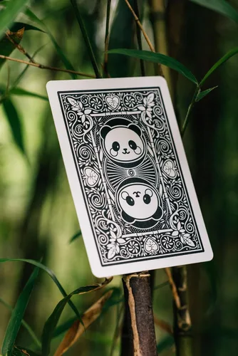 Vista 7 de Baraja de cartas Bicycle Panda, lindas cartas con animales, 1 mazo