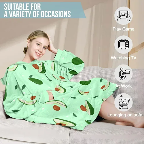 Vista 4 de Warmstorey Manta con Capucha Portátil para Mamá Esposa La Mejor Sudadera de Todos los Tiempos - Regalo de Navidad del Esposo Hija Aniversario