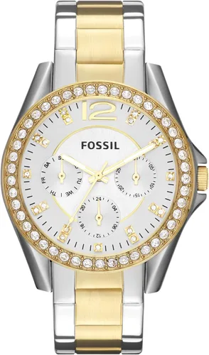 Vista 9 de Fossil Women's Watch, Riley Quartz Stainless Steel Multifunction Watch for Women