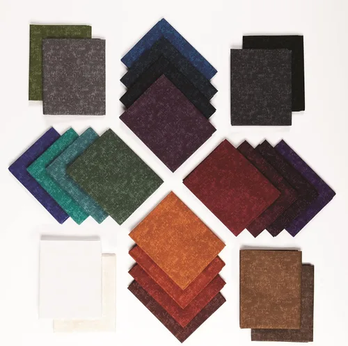 Vista 4 de Connecting Threads Paquetes de tela 100% algodón Fat Quarters para coser 24 piezas de 18 x 22 pulgadas de algodón precortados surtidos