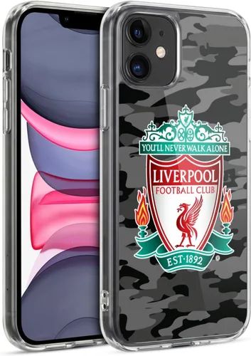 Vista 126 de Head Case Designs Funda de gel con licencia oficial del Liverpool Football Club Away Colourways Crest Camou [protección de grado militar] compatible