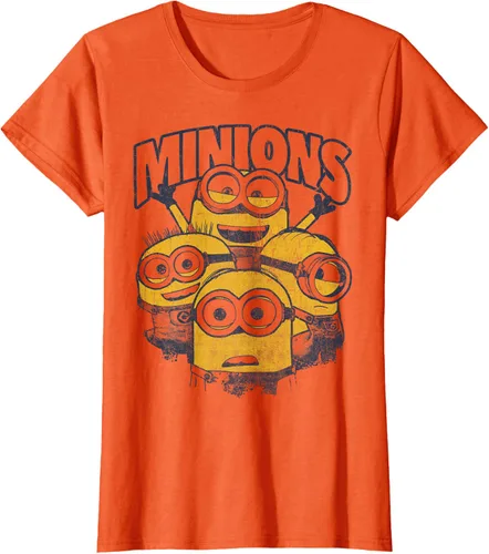Vista 15 de Despicable Me Minions Vintage Group Graphic Camiseta Gris Oscuro