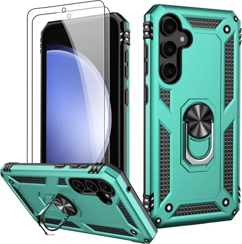 Vista 20 de LUMARKE Funda para Galaxy S8, pasa 16 pies, probada contra caídas con soporte de anillo magnético, compatible con soporte de montaje de automóvil