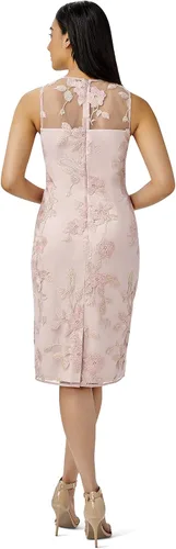 Vista 2 de Adrianna Papell Vestido tubo bordado floral para mujer