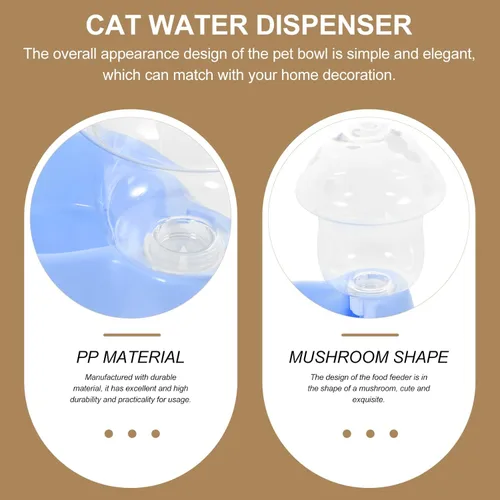 Vista 5 de POPETPOP Comedero automático para mascotas y dispensador de agua, cuenco de alimentación para perros y gatos, comedero por gravedad para mascotas