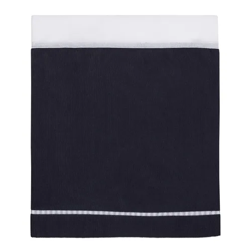 Vista 4 de NOJO Team All Star - Juego de ropa de cama de 4 piezas para cuna, color azul marino, gris y azul claro, fútbol, béisbol, fútbol y baloncesto