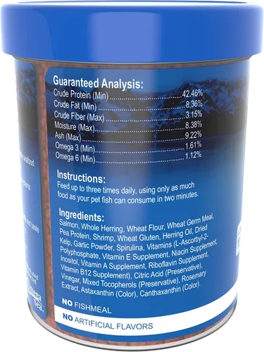 Vista 4 de Omega One Gránulos pequeños de hundimiento Garlic Marine, 4.5 oz.