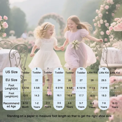Vista 34 de THEE BRON Sandalias cómodas para niñas, zapatos para niños, sandalias rellenas