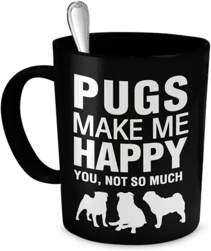 Vista 3 de DogsMakeMeHappy Taza Basset Hound – Basset Hounds Make Me Happy – Taza de café Basset Hound – Regalos de Basset Hound