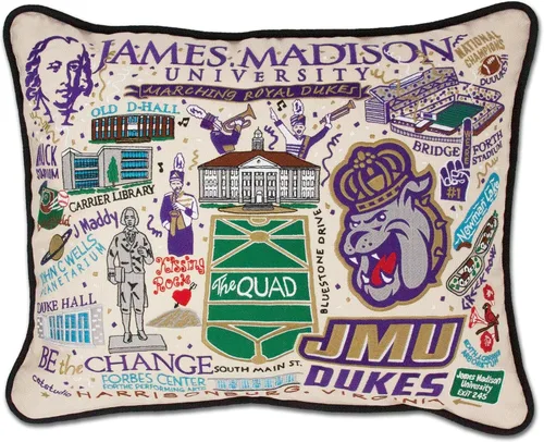 Vista 15 de Catstudio Almohada decorativa bordada colegiada de la Universidad Estatal de los Apalaches