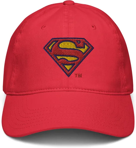 Vista 2 de DC Comics Superman - Gorra de béisbol ajustable con logotipo de pecho clásico