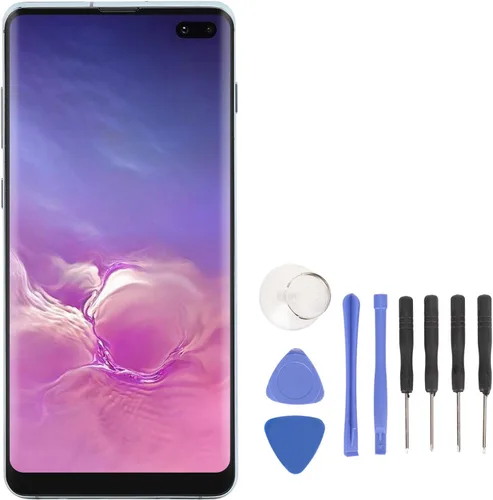 Vista 12 de para S10 Plus Pantalla LCD de repuesto, pantalla OLED digitalizador Asamblea con marco, herramienta de reparación, para S10 Plus SM N975, 6.4 Negro