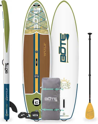 Vista 7 de BOTE Wulf Aero Kit de Tabla de Paddle Inflable para Estar de Pie Incluye Accesorios Remo Ajustable Bolsa de Viaje iSUP Bomba Inflable Correa