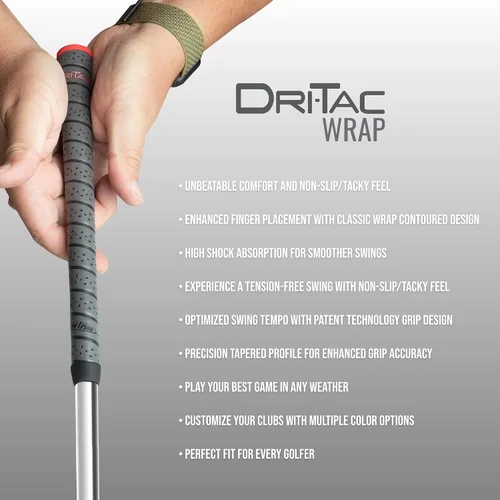 Vista 5 de Winn Dri-Tac - Wrap de manija para golf, wrap Dri-Tac., Estándar
