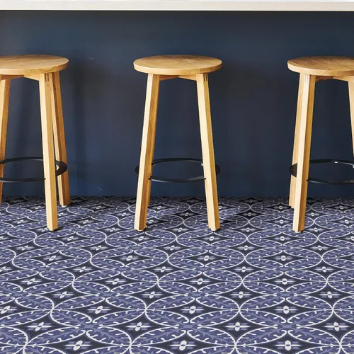 Vista 6 de FloorPops Capri - Azulejos autoadhesivos para cocina, baño, entrada, vinilo geométrico multicolor extraíble