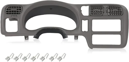 Vista 10 de CROSSDESIGN Bisel de tablero de instrumentos con bisel de tablero doble DIN compatible con Chevy Blazer S10 GMC Jimmy Sonoma 1998-2004