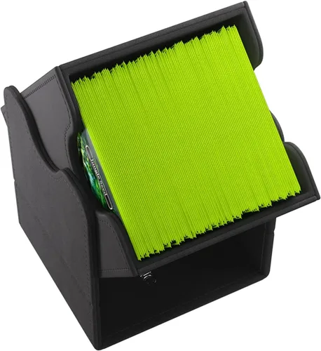 Vista 4 de Caja de almacenamiento de cartas GameGenic – Caja de cubierta: Squire XL Negro 100CT – Duradera y resistente para TCG, OCG, almacenamiento de cartas