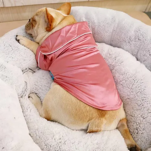 Vista 4 de Pijamas de verano para perros, camisetas para mascotas, disfraces de gato, ropa para perros pequeños, ropa para perros pequeños, ropa de vacaciones