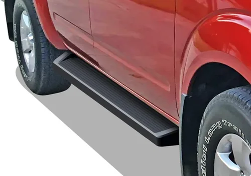 Vista 9 de iBoard Barras laterales para Nissan Frontier Crew Pickup de 4 puertas, Negro
